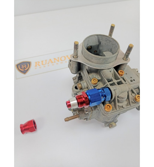 AN6 Fitting 2-Piece AN6 To -6AN Swivel Hose End Fittings - Black Anodized, Universal Fuel Line Adapters 6an Fittings - Foto 6