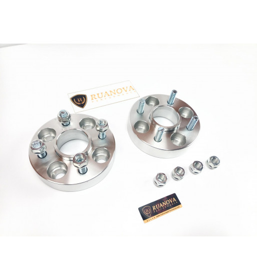 Wheel spacers Renault 4 bolts double centering hub + Studs