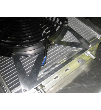 Radiator 70mm R5 GT Turbo Aluminum TIG with Genuine SPAL Fan