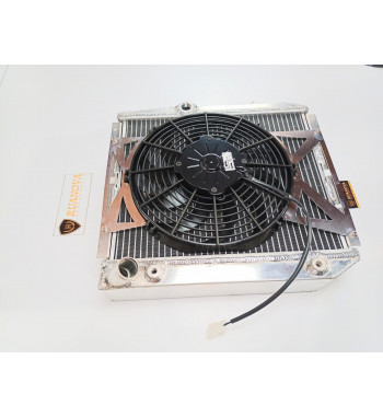 Radiator 70mm R5 GT Turbo Aluminum TIG with Genuine SPAL Fan