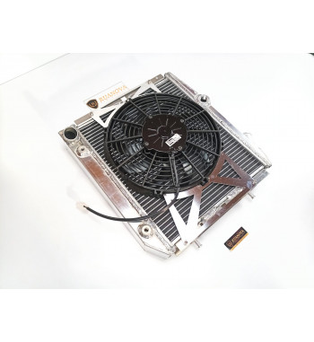 Radiator 70mm R5 GT Turbo Aluminum TIG with Genuine SPAL Fan