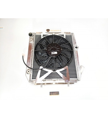 Radiator 70mm R5 GT Turbo Aluminum TIG with Genuine SPAL Fan