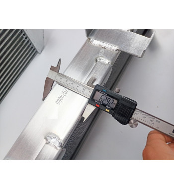 Radiador agua R11 Turbo Gr.A Aluminio 62mm. Kit 180 cv caballos hp