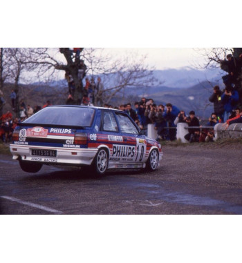 Radiador agua R11 Turbo Gr.A Aluminio 62mm. Kit 180 cv caballos hp