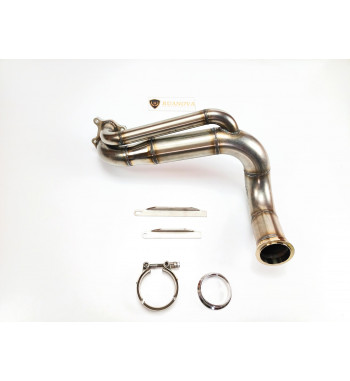 Downpipe bitubo inoxidable 63.5mm Renault 5 Gt Turbo / 11 máximo flujo