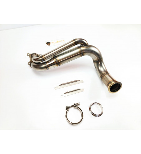 Downpipe bitubo inoxidable 63.5mm Renault 5 Gt Turbo / 11 máximo flujo