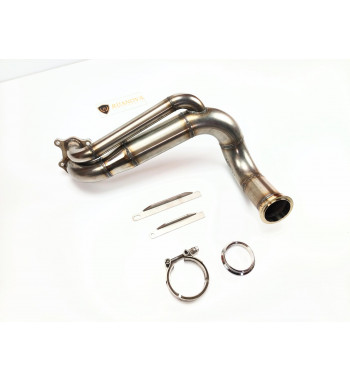 Downpipe bitubo inoxidable 63.5mm Renault 5 Gt Turbo / 11 máximo flujo