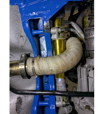 Downpipe bitubo inoxidable 63.5mm Renault 5 Gt Turbo / 11 máximo flujo