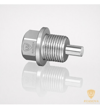 Magnetic stainless steel sump and gearbox drain plug for Renault